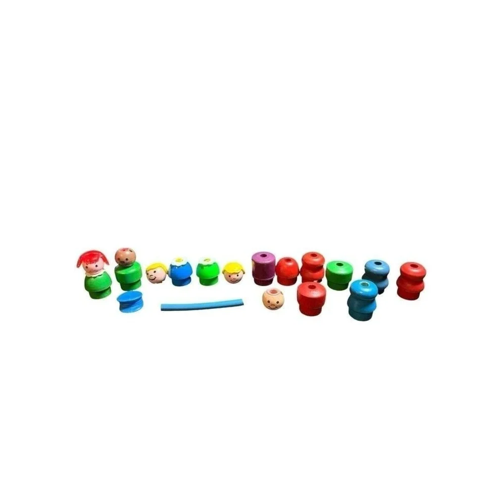 Fisher Price Little People Vintage Wood & Plastic Bodies Plastic Heads Hat PARTS